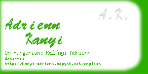 adrienn kanyi business card